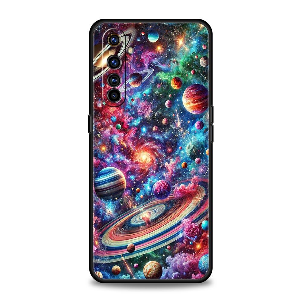 Universe Starry Sky Moon Soft TPU For Realme 13 12 11 10 9 Pro Plus GT3 GT2 C21 C25 C35 C53 C55 C67 Pro 5G Phone Case Cover Bags