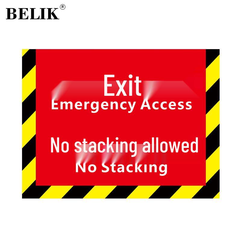 BELIK Fire Safety Warning Floor Stickers 45x34CM