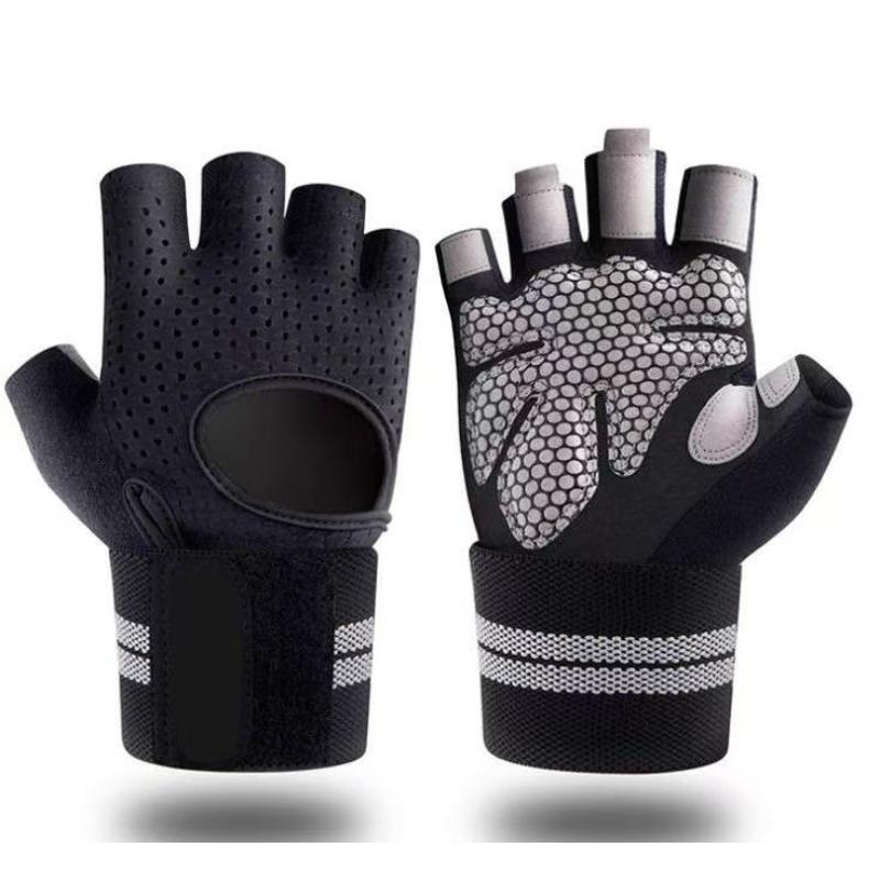 Exercise Training Wrist Guard Anti-slip Cycling Half-finger Gloves Protection Against Calluses and Sprains Fitness Gloves