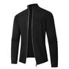 Nuevo Suéter de Otoño e Invierno para Hombre Suéter Cárdigan con Cremallera de Cuello Alto Suéter Grueso para Hombre
