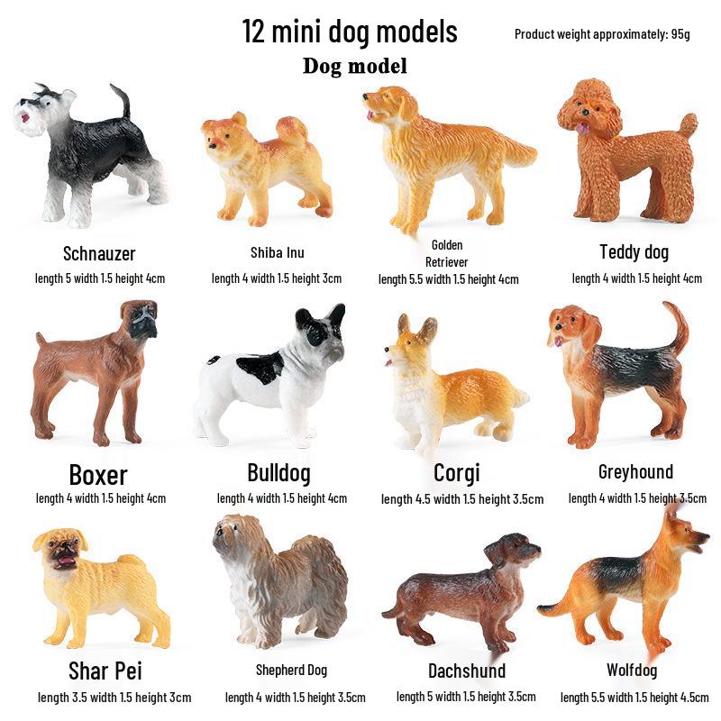 Mini Animal Simulation Models: Chicken, Duck, Dog, Cow, Lion, Tiger, Horse, Goat for Science Education