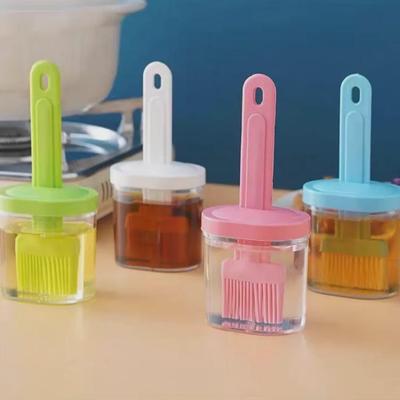 High-Temperature Resistant Kitchen Oil and Honey Brush with Bottle