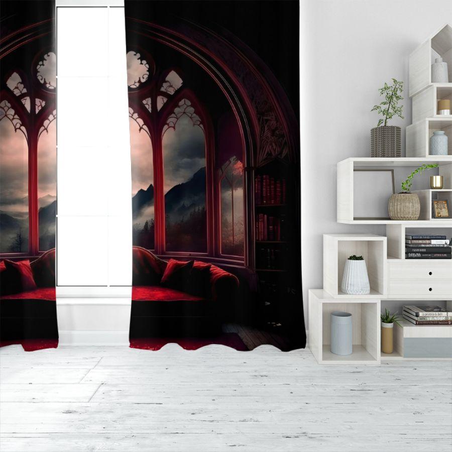 2pcs- Dark simulation sofa polyester curtains, pole bag curtains 42 * 84, bedroom, living room, family room decoration