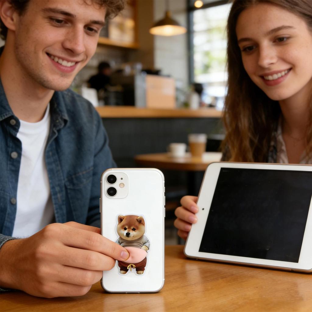 Süße weiche Welpen-Aufkleber 3D Shiba Inu Hund Bauchaufkleber Selbstklebend Dekorativer Aufkleber für Notizbuch Telefon Tagebücher Basteldekoration