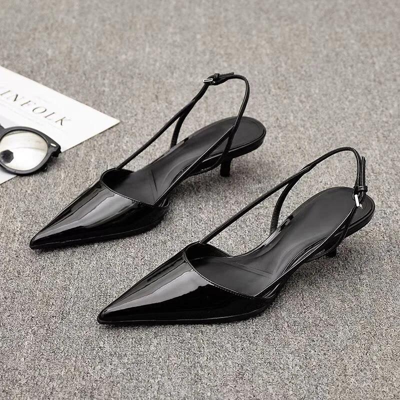 Women Pointed Toe Heels Shoes Sandals Dress Party Fashion Summer Slippers Walking Flip Flops Pumps Slides Elegant Ladies Footwear