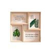 Modern 4-Panel Photo Frame Set 6-inch Wall Or Table Display Wooden Style Living Room Bedroom Office Decor