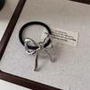 Sweet Hair Tie Alloy Bow Pendant Elastic Hair Band Ponytail Holder Women Hair Accessories Rubber Bands