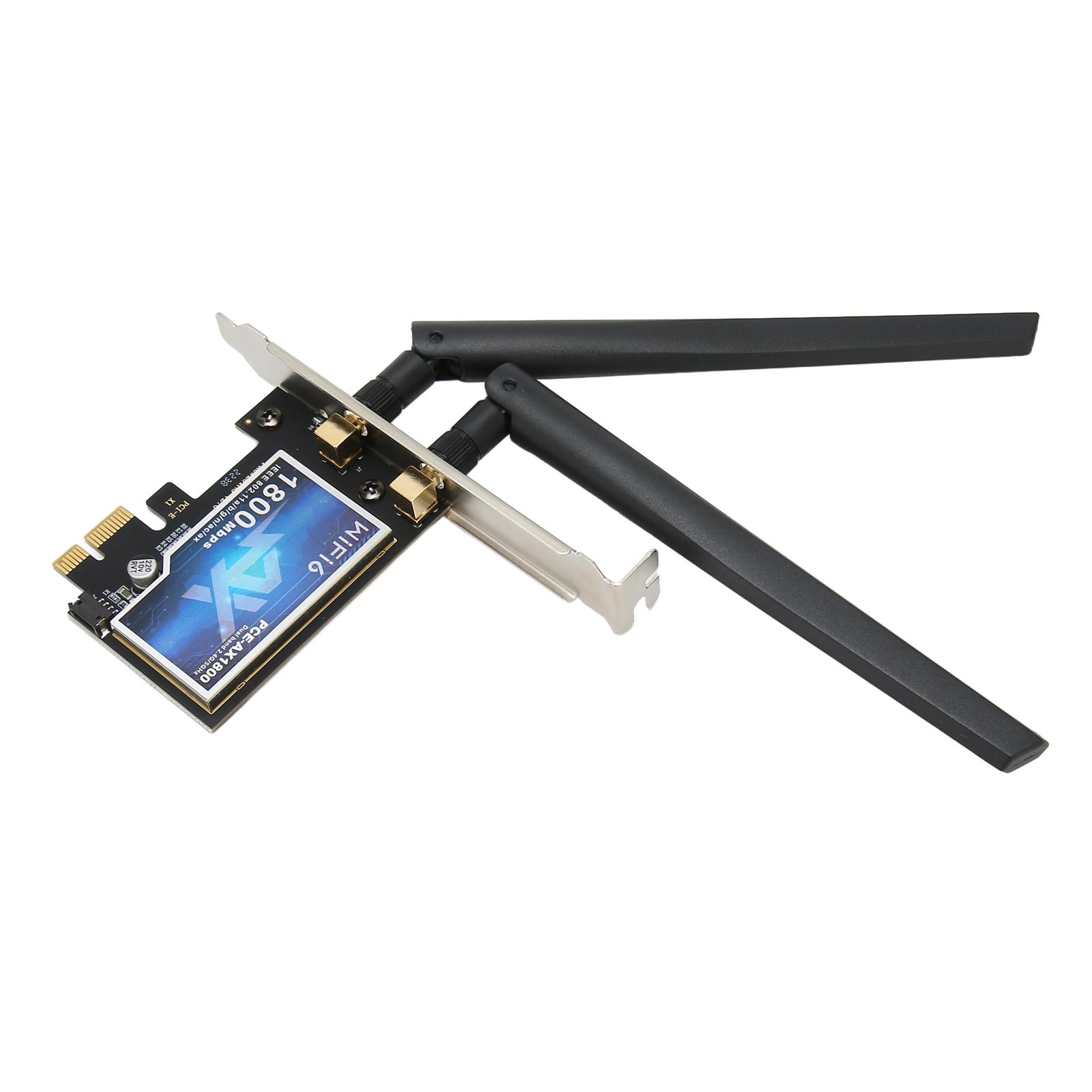 

Картка PCIe WiFi 6E 1800 Мбіт/с 2,4 ГГц 5,8 ГГц Дводіапазонна Plug and Play Стабільна Швидка Мережева Картка PCIe для