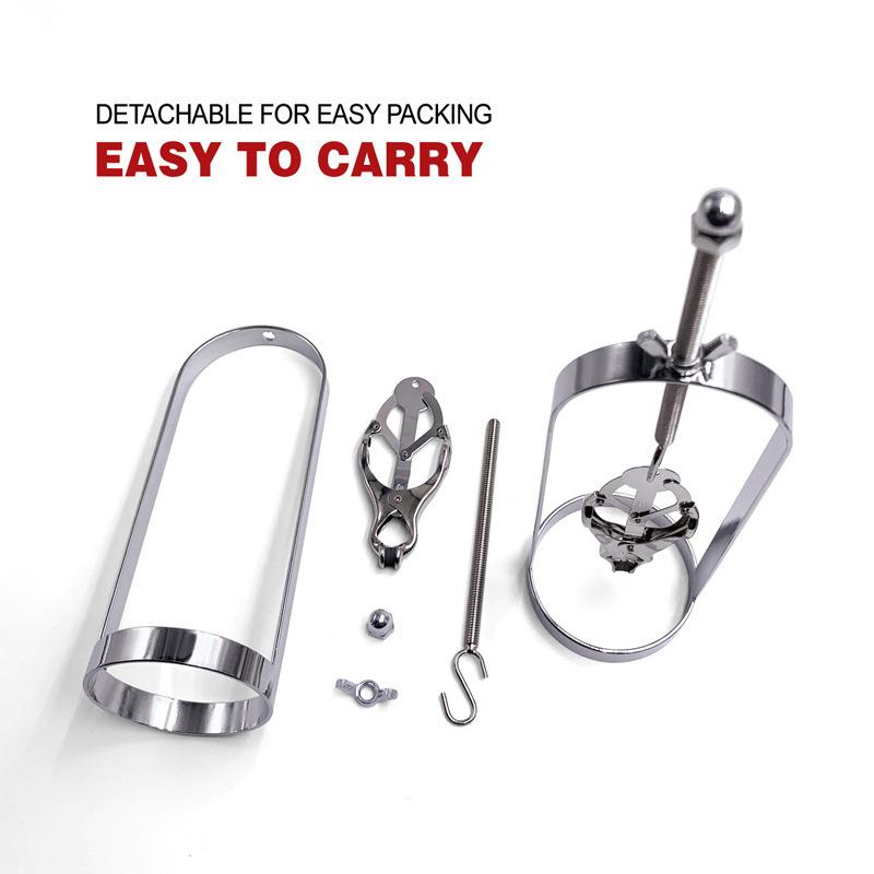 Stainless Steel Nipple Clamps with Chain Adult Sex Toys for Men Women SM Play Erotic Stimulation Pair