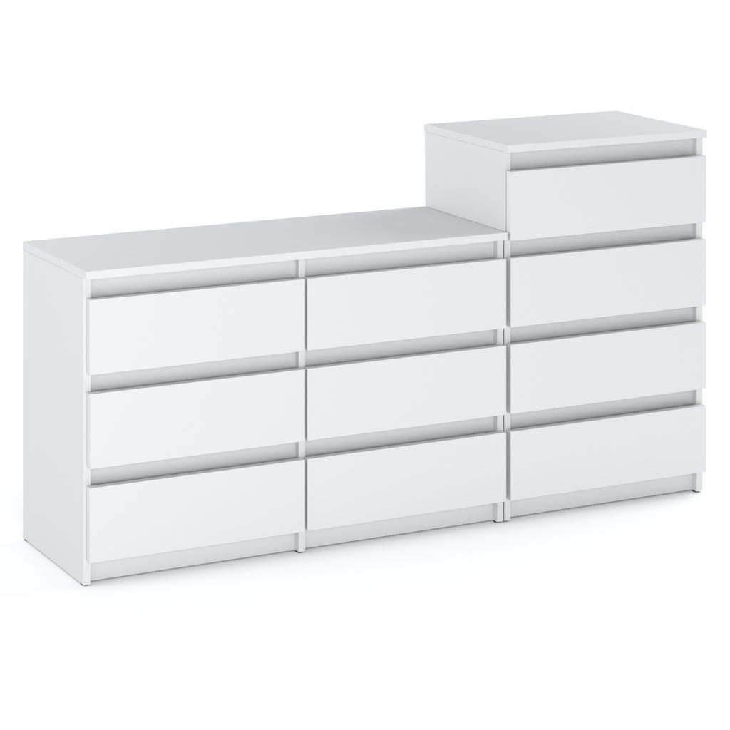 Chest of Drawers 10 Drawers Cabinet "HIT" 64 Matt White/Matte White