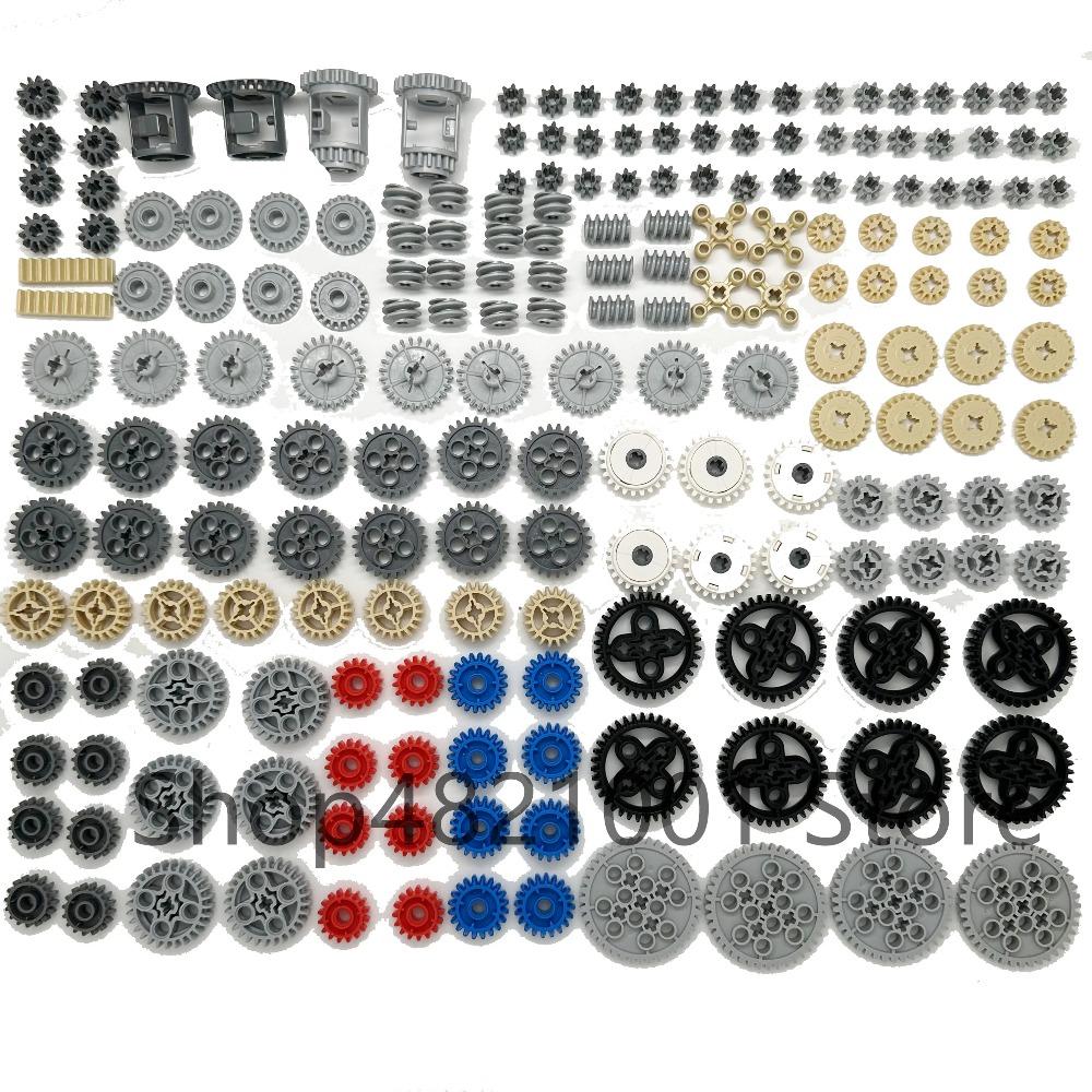 High-Tech Technical Parts Pin Beam Liftarm Axle Connector Panel Gear Car Motorcycle Building Blocks Bricks Technology Set Toys