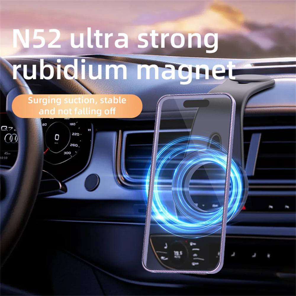D1 Magnetic Flexible Aluminum Car Navigation Phone Holder Bendable Dashboard Cellphone Stand