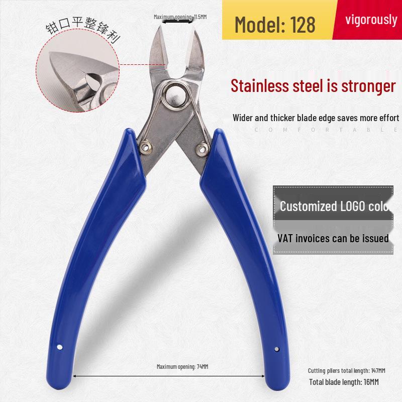 5-Zoll Antistatische Diagonale Nasen-Angusszangen Kunststoff Elektronikzangen