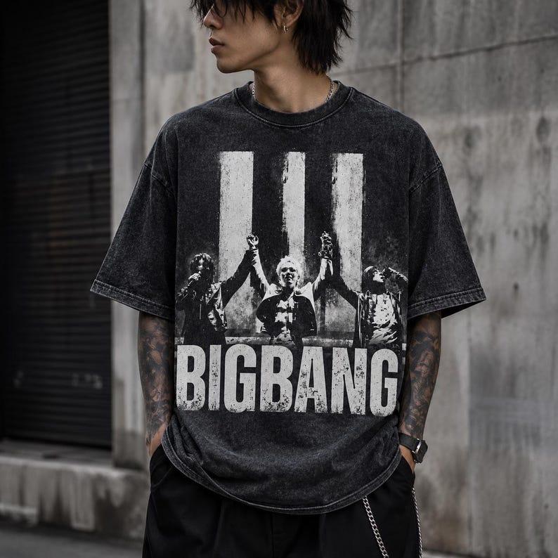Summer Hot Sale BIGBANG 2026 World Tour Double Sided T Shirt 20th Anniversary Crown Tour Dates Print Oversized Tshirt Short Sleeve Casual Clothing