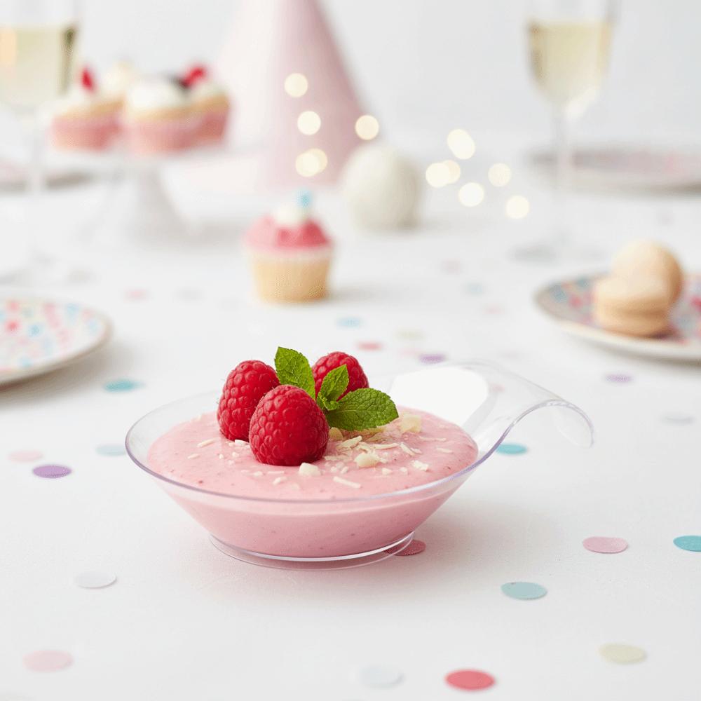 50PCS Thickened Party Appetizers Plate Hard Dipping Dish Disposable Fishtail Dessert Plate Hotel