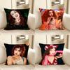 Pc Chappell Roan Singer Pillow Case Fashion Square Pillowcase Bedroom Sofa Room Ins Decoration Leisure