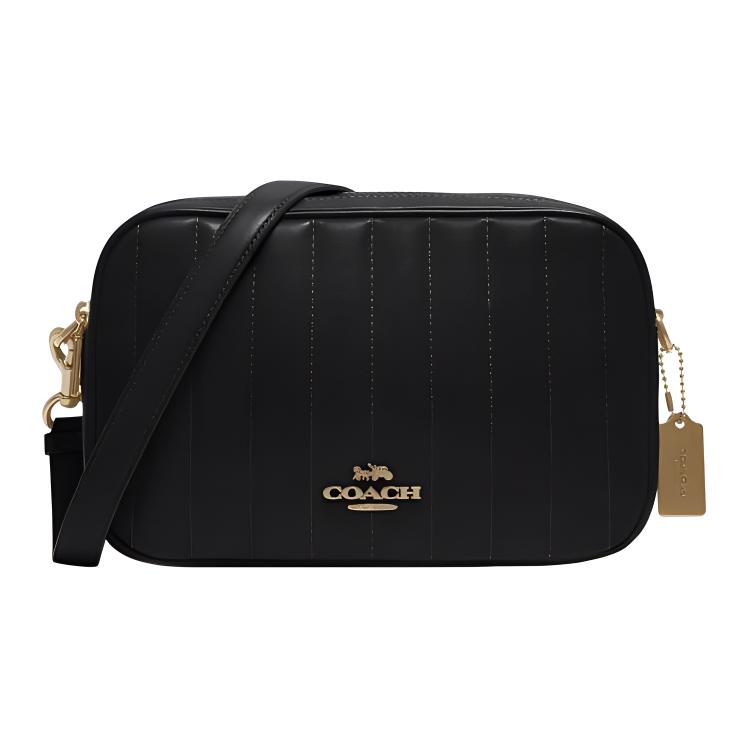 

Coach Jes 25 Quilted Leather Camera Bag Women Shoulder Bag Black C1569-IMBLK Basic Set (Bag+Dust Bag)