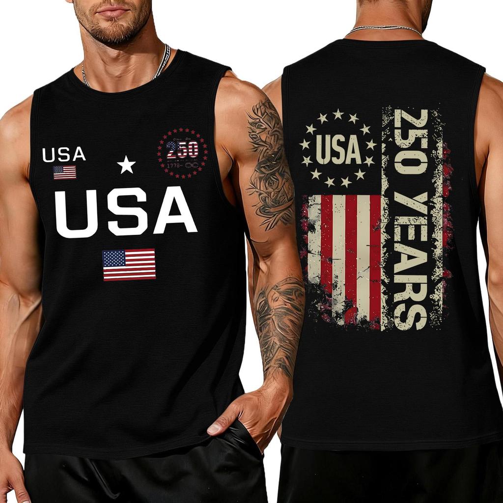 Herren Hemden 4. Juli USA Muskel Tanktops Patriotische Tanktops