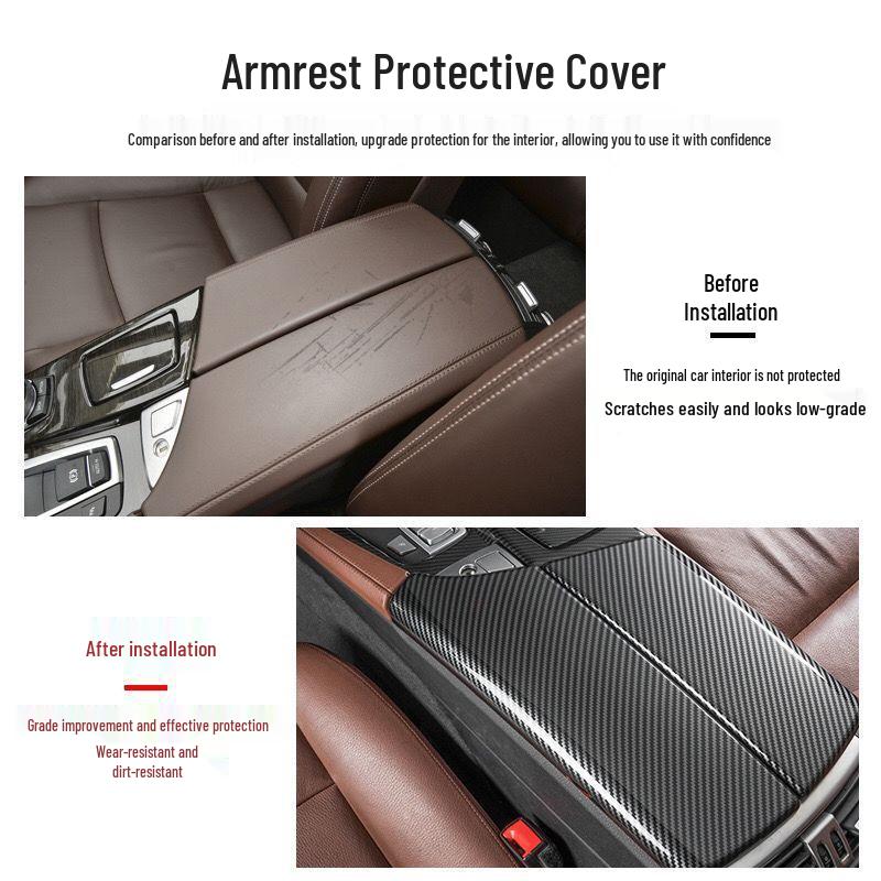BMW 5 Series F18/F10 520i/523li Carbon Fiber Gear Shift Sticker Cover Plate for Interior Modification