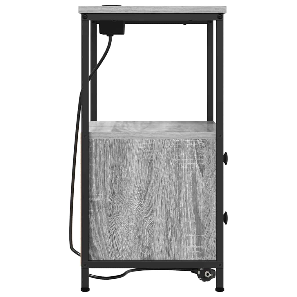 Nightstand Grey Sonoma 40 x 31 x 60 cm Particleboard