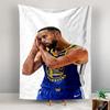 Tapestry Stephen Curry Warriors No.30 Blue Jersey Sleep Celebration Cutout Poster Wall Hanging for Boys Room