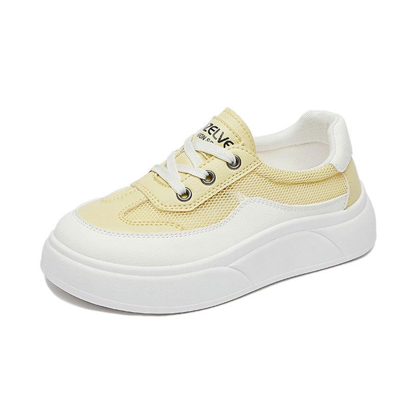 Mesh breathable little white shoes women's 2025 new spring and summer muffin thick-soled popular thin casual sports board shoes