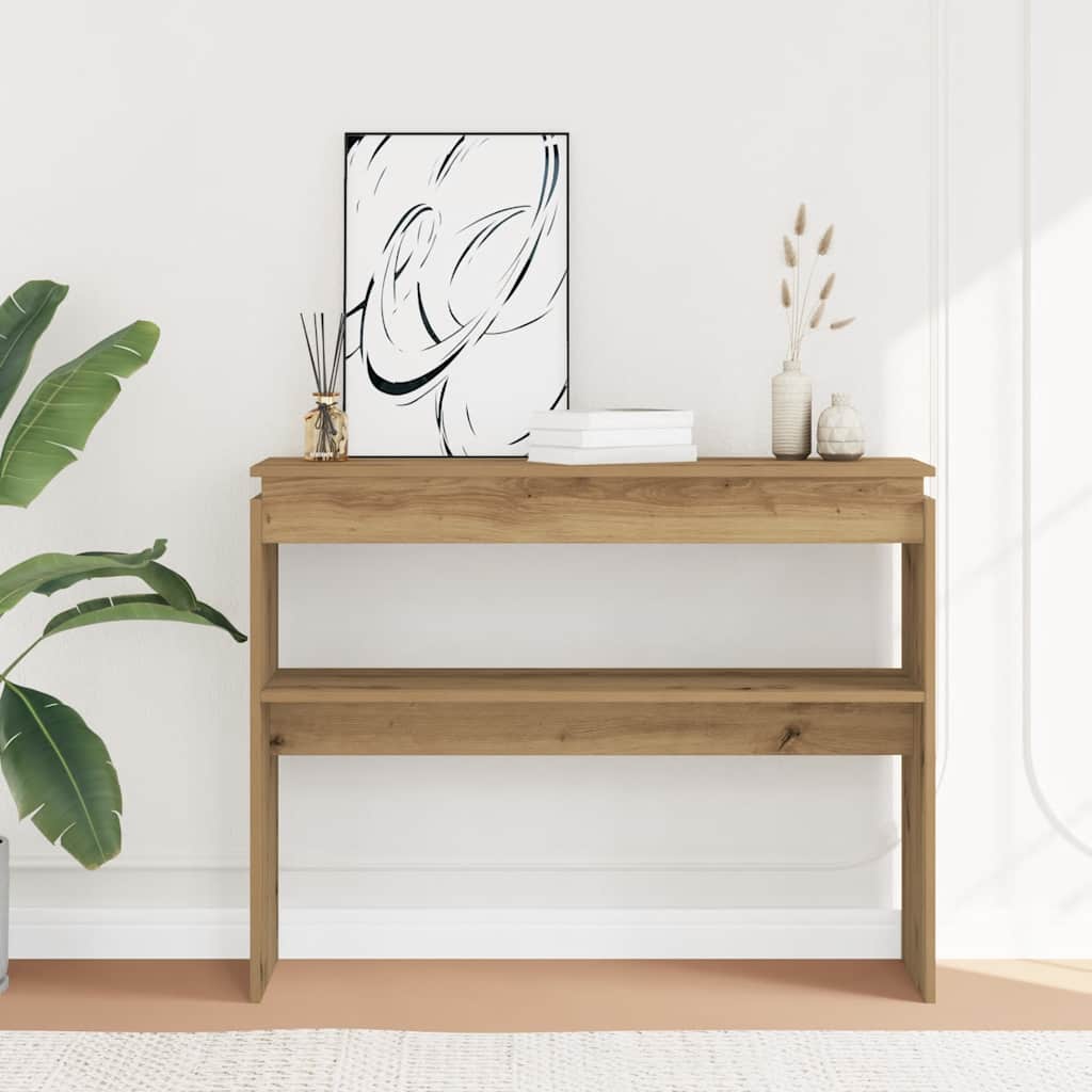 Vidaxl Konsolentisch, Artisan-Eiche, 102X30X80 Cm