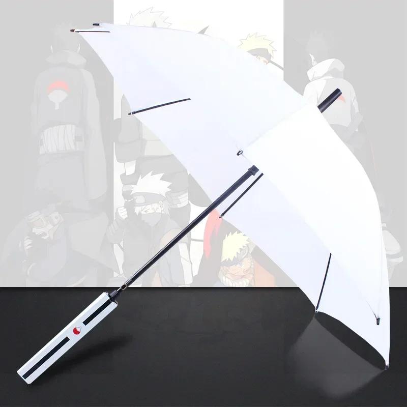 8 Bones Anime Umbrella with Long Handle Windproof Samurai Sword Japanese Ninja-like Sun Rain Straight Beach Umbrella for Gifts