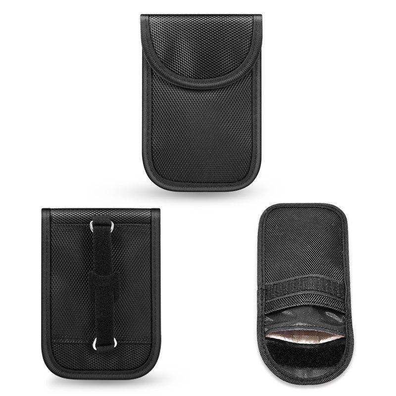 Nouveau boîtier de protection anti-vol pour clé de voiture en fibre de carbone avec blindage RFID