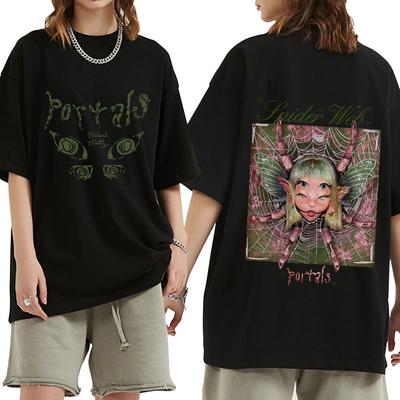 Melanie Martinez Portals Tour T-Shirt Herren Damen Baumwolle Lässig Kurzarm T-Shirts Übergroß Harajuku Ästhetische T-Shirts Paar