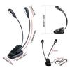 Flexible Tischlampe Klemmlampe 2/4/8 LEDs Licht Leselampen Notenpultleuchte Notenständerleuchte