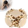 Cube Shaped Gear Fingertip Gyroscope Decompression Toys Stress Relief for Adults KidsBrass