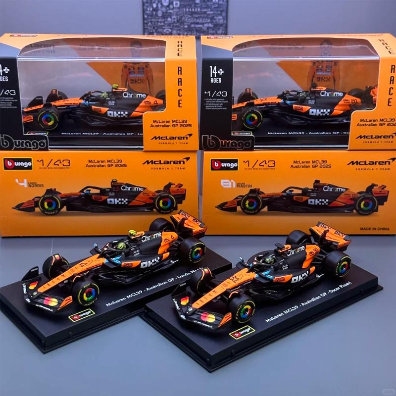 Neu auf Lager Bburago 2025 F1 Serie 1:43 2025 F1 Sf-25 Leclerc Rb21 Verstappen Mcl39 W16 Legierung Miniaturmodell Benutzerdefinierte Spielzeuge Geschenke