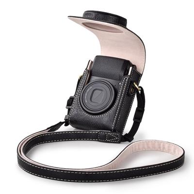 Funda para Cámara Rieibi para Sony GR GR III LX9 LX10 G7X III G7X II SX740 HS Bolsa de Transporte Cubierta con Correas Negro No ZV1F/ZV1/Ricoh IIIx/Ricoh