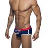 UXH Herren Farbblock Dreieck Badehose: Europäische & Amerikanische Stile, Einfarbig, Strandbikini.