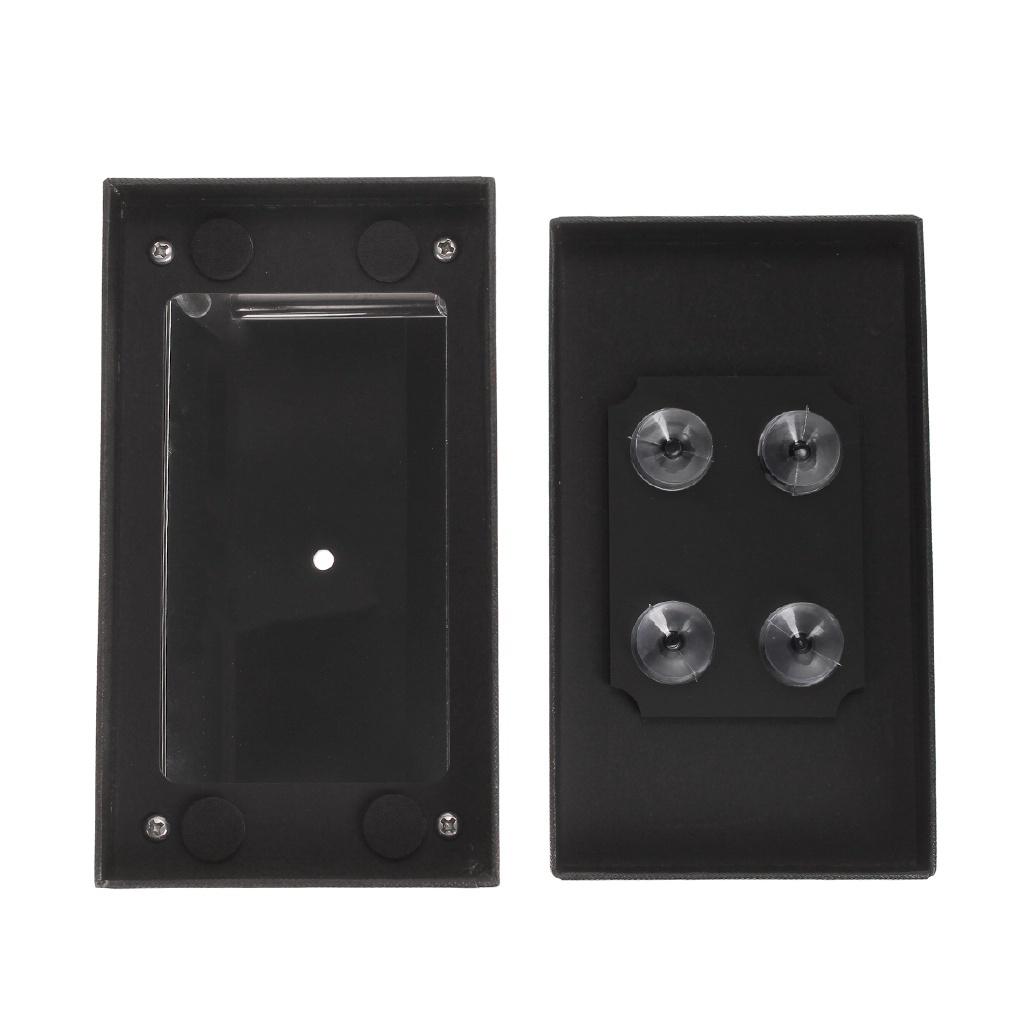 Černý Stojan Projektor Pyramida Hologram Displej 3D Mobilní Telefon Hologram Box Displej Luxusní Vitrína Pro 3.5-6" Použití Nový