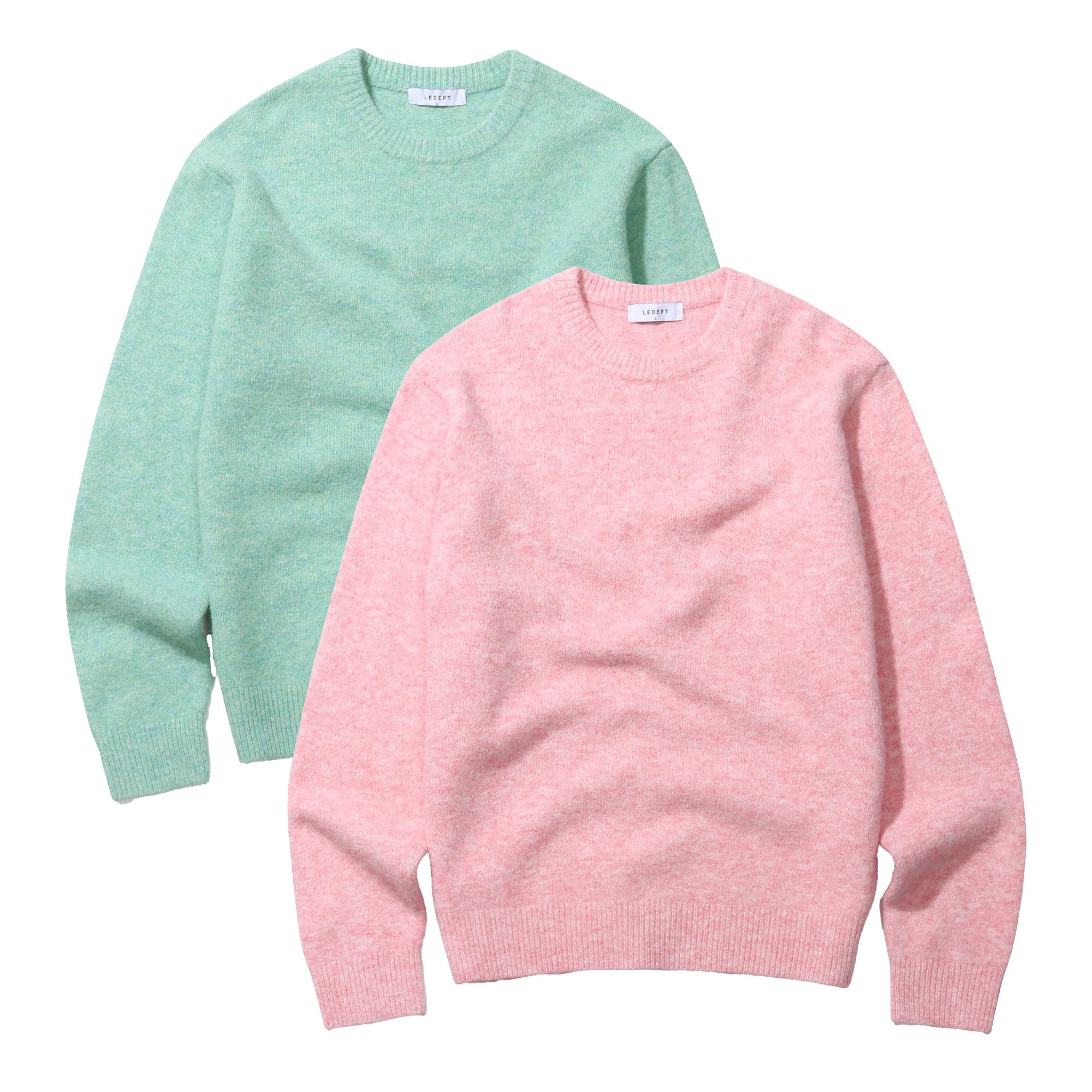 Le Dept Wool Blending Hairy Knit [2 Colors] Green/L