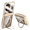 For Motorola Razr 60 Ultra 5G Case Compatible with MagSafe Kickstand Electroplated PC Phone Cover Built-In Screen Protector