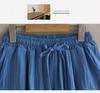 Southeast Asia Plus Size Casual Retro Cotton Linen High Waist Wide Leg Pants