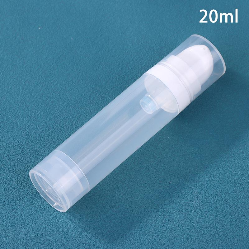 5-50ml Mini Přenosná Vakuová Lahvička s Lisovacím Typem Plnitelná Kosmetika na Make-up Pro Krémové Gely Hydratační Přípravky Lahvičky na Tekuté Pleťové Vody