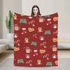 Plaid & Feiertags-Weihnachts-Flanelldecke Herbst Superwarme Bettwäsche Überwürfe für Kinder Erwachsene Schlafzimmer Tagesdecke Sofa Bettdecke