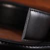 Men's Genuine Perforated Leather Belt Strap, Needle Buckle, 3.2 Cowhide, No Buckle Included, 3.0 Width.
