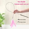 Cat Suction Cup Teaser Wand: Durable Self-Play Kitten Toy with Replaceable Head