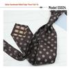 Men's Formal Arrow-Shaped Tie - Italian Handmade Rolled Edge, Three-Fold Pleat, Perfect for Weddings & Suits