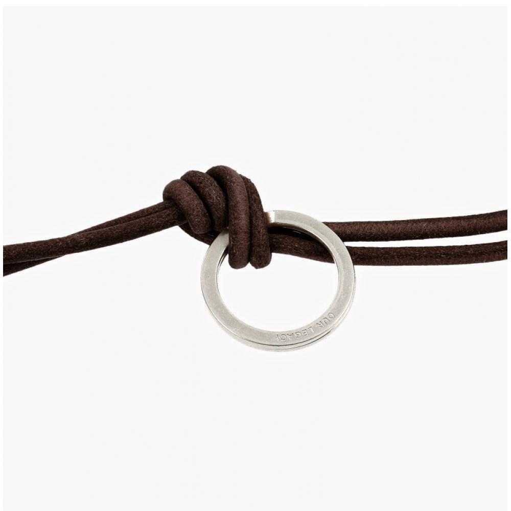 Hourlegashi A4248uld Radon Udon Dark Brown Keychain Leather Necklace