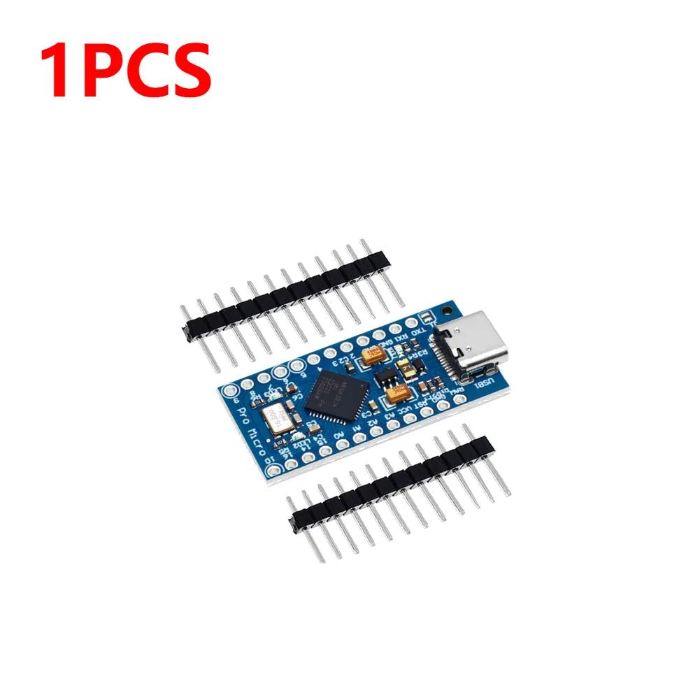 1-10x MICRO/TYPE-C USB Pro Micro for arduino ATmega32U4 5V/16MHz Module with 2 row pin header For Leonardo in stock best quality
