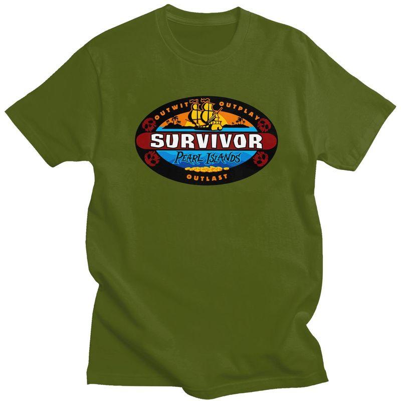 Custom Adventure Game TV Show Survivor Tshirts for Men Short Sleeves Casual T Shirt Cool Tshirt 100 Cotton Tee Gift Idea