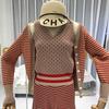 New Women Knitted Striped Cardigan Jacket Tank Pants 3 Pieces Clothing Set Knitting Sweater Suits
