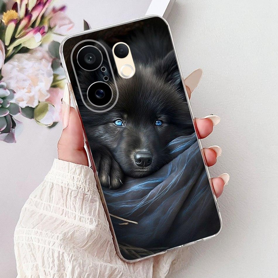 For Vivo S30 Pro Mini V2465A Cool Dragon Tiger Painted Phone Case For Vivo S30Pro Mini 5G Soft Silicone TPU Cases