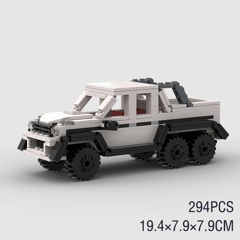 MOC Off Road Car Building Blocks Pickup Truck Bricks Cross Country Jeep SUV Humvee Speed Race City Overland Technical vehicle